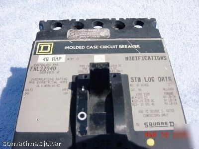 Square d.40 amp.3POLE 240VOLT cat# FAL32040