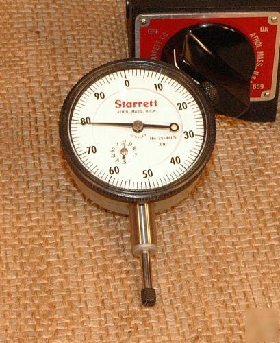 Starrett's 659BZ lg. mag. indicator holder w/25-441/5