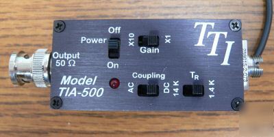 Tia-500I-fc tti fiber optic converter model tia-500
