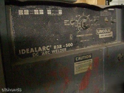 *wow* lincoln arc welder R3R-500 dc 600A 