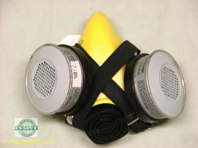 New msa comfo ii silicone respirator facepiece w/filter 