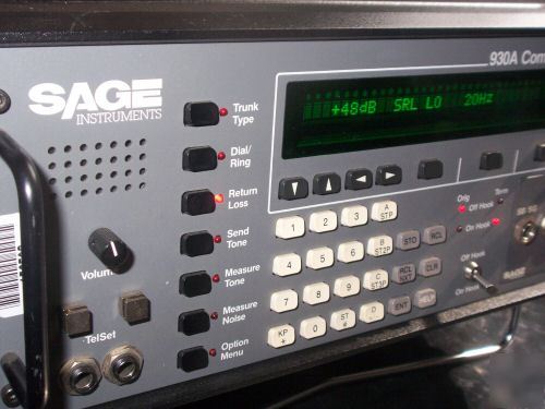 Sage instruments 930A communication test set w/ manual