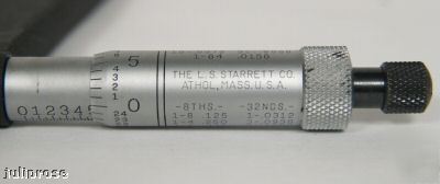 Starrett no. 222 sheet metal micrometer 0-1