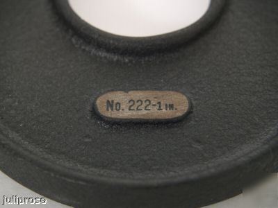 Starrett no. 222 sheet metal micrometer 0-1