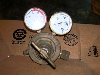 Victor gauge, brass, oxygen acetylene,torch, regulator