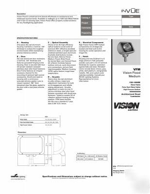 Invue flood light fixtures by cooper lighting 400 watt