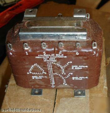 Precision electronics 674-5033-00 pei 6857 transformer