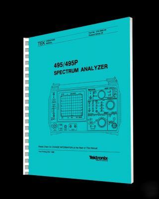 Tektronix tek 495 / 495P operators manual reprint + cd