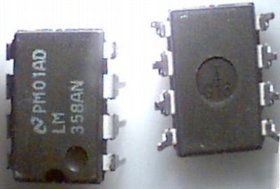 (50) LM358AN lo-v,lo-p dual op amp dips = NE532N,lm 358