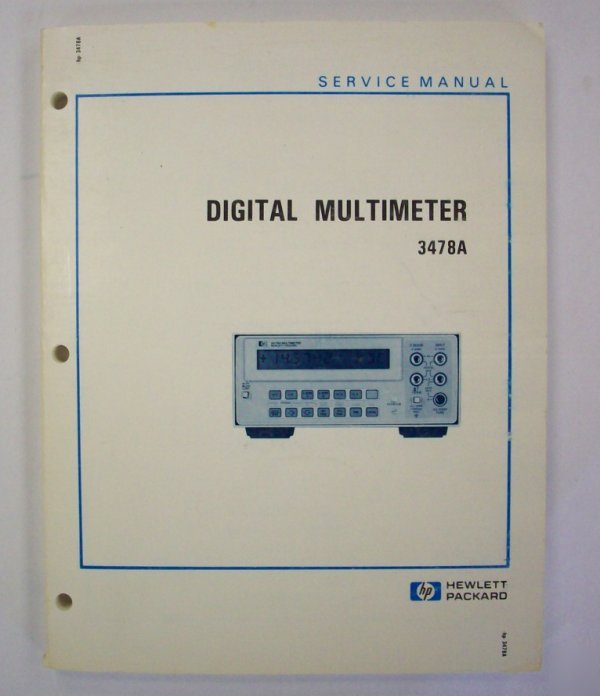 Hp / agilent 3478A service manual - $5 shipping 