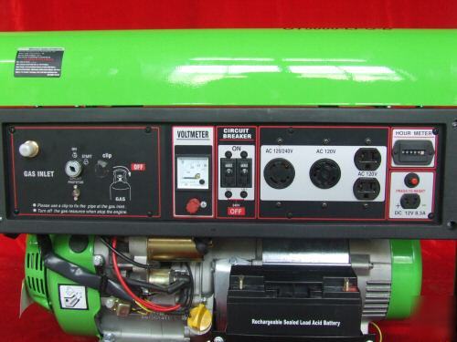 New 3000 watts propane generator electric start brand 