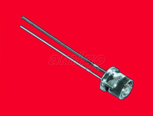 30X 3MM red flat top wide angle led free resistors