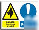 Guard dog-keep out-s. rigid-400X300MM(mu-004-rm)