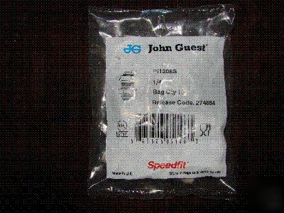 John guest PI1208S bulkhead fittings - 5 pkgs. of 10