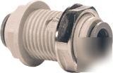 John guest PI1208S bulkhead fittings - 5 pkgs. of 10