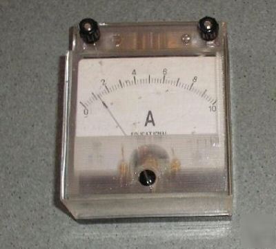 Laboratory ammeter, large face.