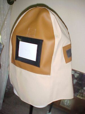 New heavy abrasive resistant blasting observation hood