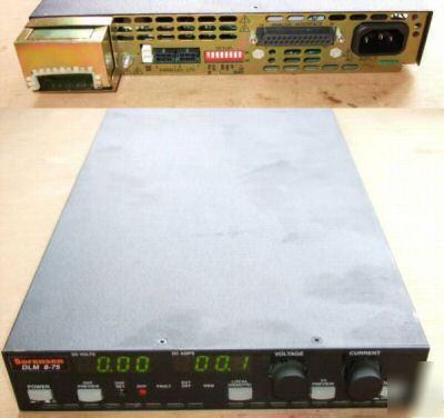 Sorensen DLM8-75 dlm 8-75 programmable dc power supply