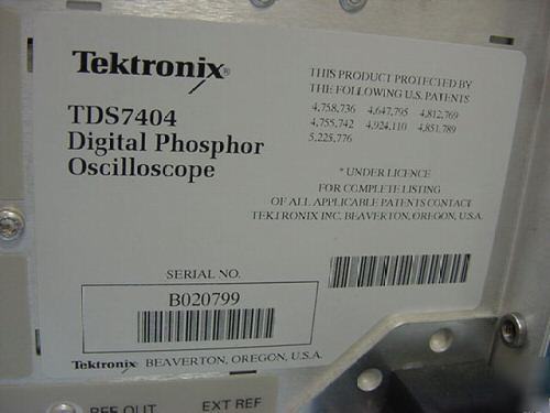 Tektronix tds-7404 4GHZ digital phosphor oscilloscope