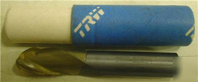 Trw 2 flute single end carbide end mill resharpened usa