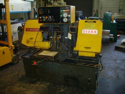Used clausing automatic bandsaw C12AX 12
