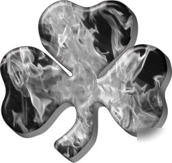 Firefighter shamrock decal reflective 2