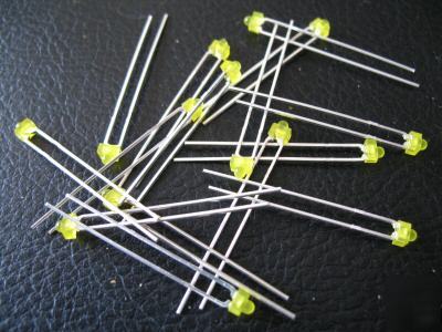 50PCS of 1.8MM yellow diffused leds,tower leds