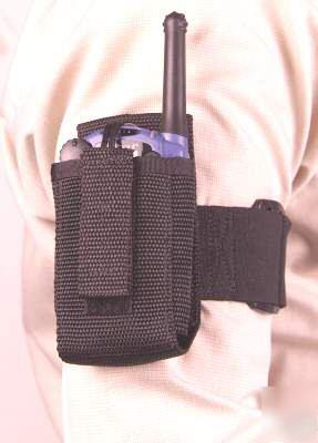 Arm strap radio holder