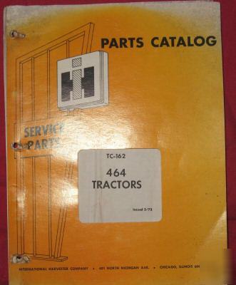 Genuine internatonal 464 tractors parts catalog 