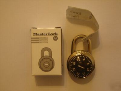 Master lock combination padlock black stainless steel 