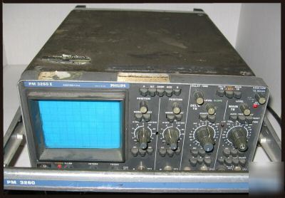 Philips PM3260E 120MHZ dual channel analog oscilloscope