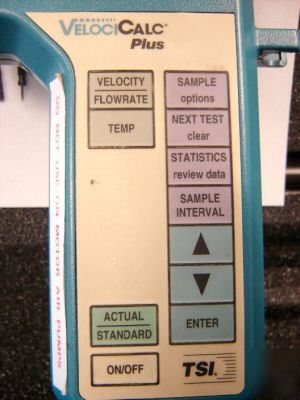 Used: tsi model 8384A velocicalc plus flow meter (5081)