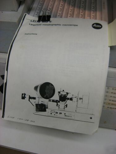 Leitz wetzlar MM6 largefield metallographic microscope