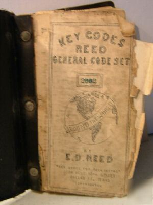 Reed general code book for locks copyrighted 1947 #4
