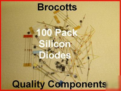 Silicon diodes 100 pack -electronic components/P4XPIPOD