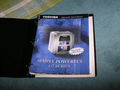 Toshiba G7 adjusable speed drive manual