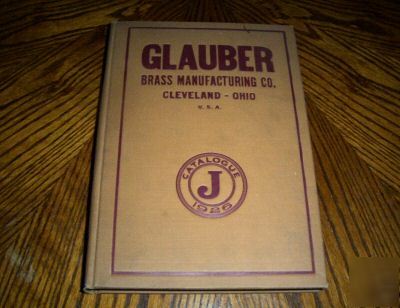 1926 glauber brass manufacturing co. catalogue j