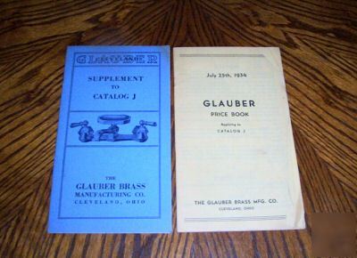 1926 glauber brass manufacturing co. catalogue j