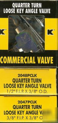 5CHROME plated solid brass quarter turn loose key valve