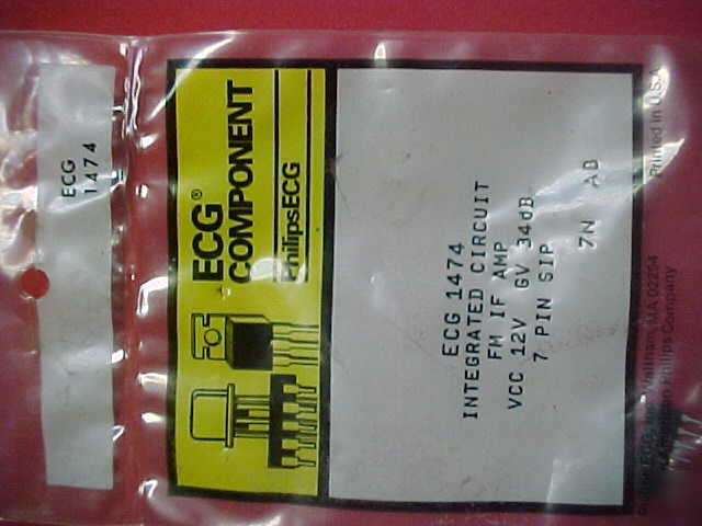 ECG1474 ic-fm if amp *