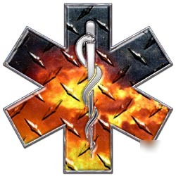 Emt ems mfr medic decal reflective 12