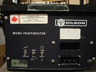 Gilson micro fractionator fc-80K, biotech projects