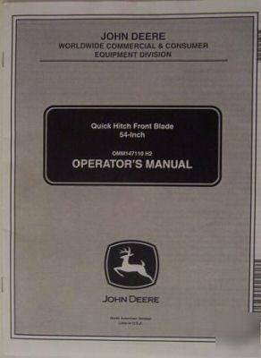 John deere 2210,4010,4100 tractors dozer blade manual