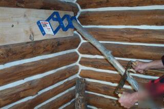 New wall mounted log holder/sand, cut, peel logs easily
