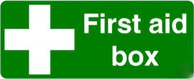 First aid box sign/notice