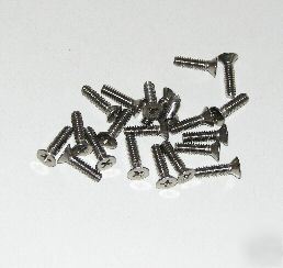 20 of ss phillips machine screw flat head #10-24 x 3/4