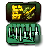 7 piece drill-out screw extractor set