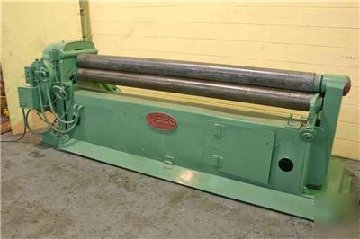 8' x 10 ga reed initial pinch plate bending roll 608