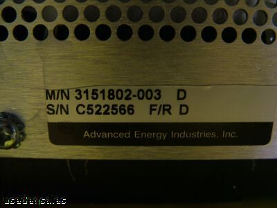 Ae advanced energy plasma generator 3151802-003D