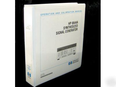 Hp 8644A synthesized signal generator op cal manual